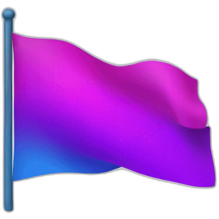 flag magenta on top, purple in the middle and blue on the down part emoji