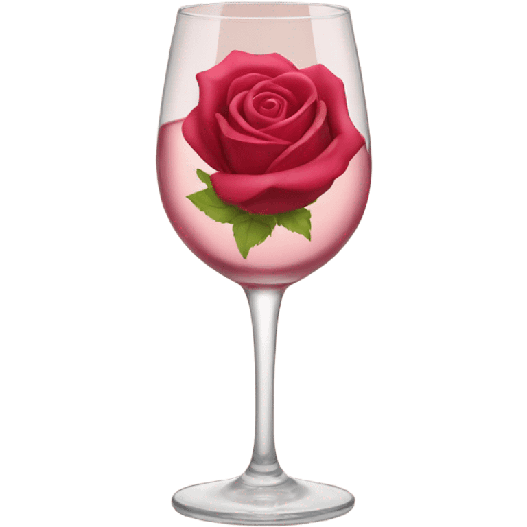 rose wine glass emoji