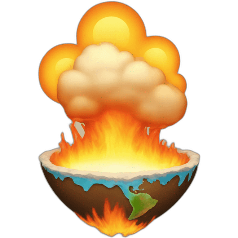 earth warming emoji