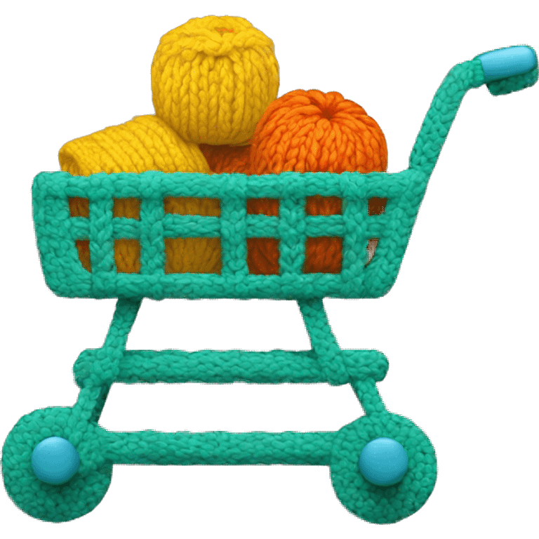 knitted grocery cart emoji