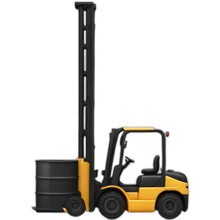 sexy black forklift emoji