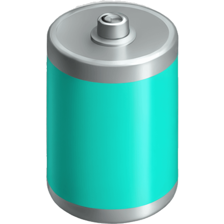 turquoise battery emoji