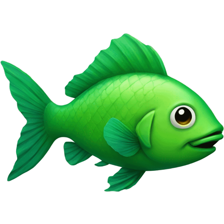 Green fish emoji