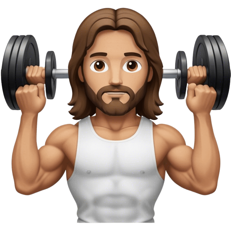 Jesus at the gym  emoji