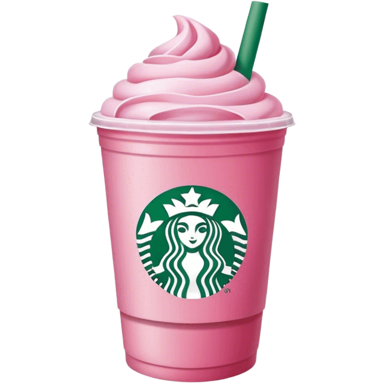 Starbucks pink emoji