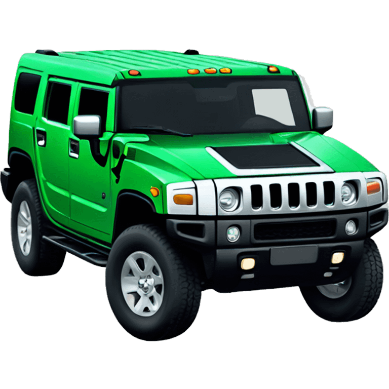 Green hummer EV emoji