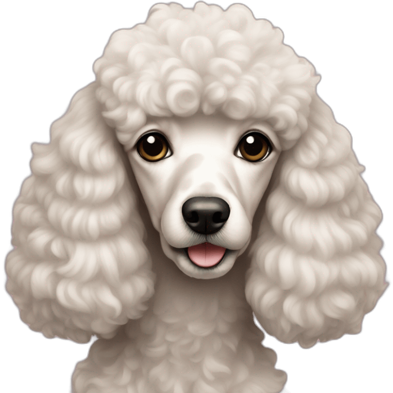 Perra poodle amarilla emoji