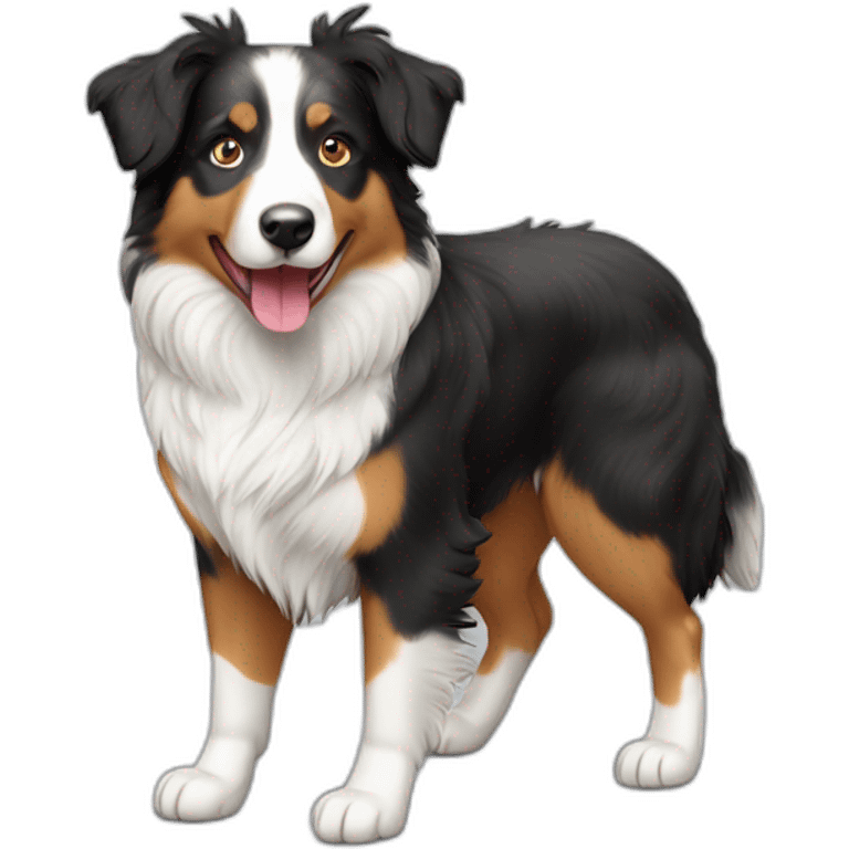 Australian Shepherd gefleckt linie emoji