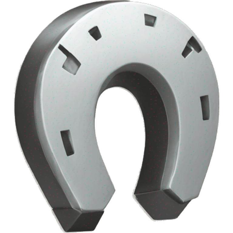 horseshoe magnet with thunder emoji