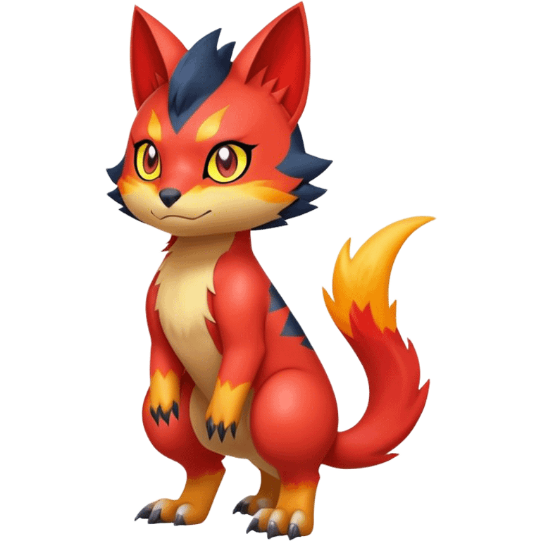  Quilava-Litten-Digimon-hybrid full body emoji