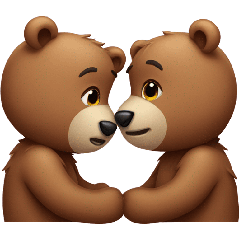 Bears kissing emoji