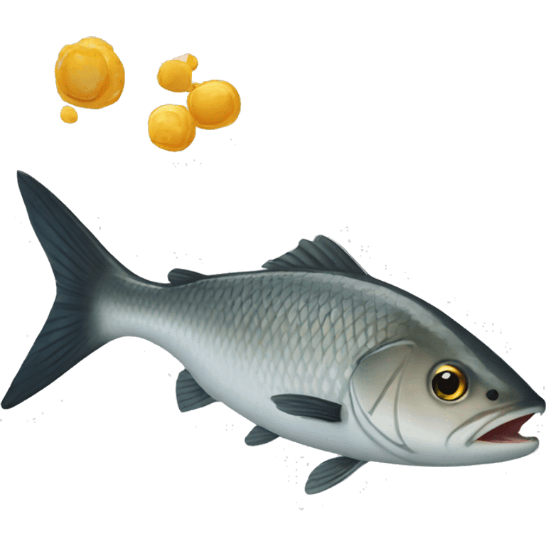 séné qui mange du poisson emoji