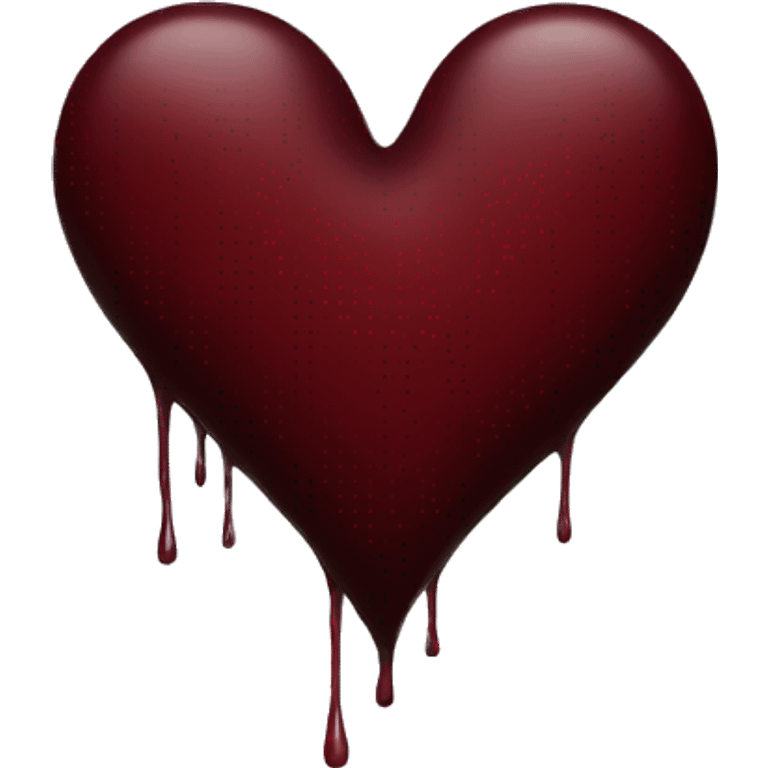 Dark red heart emoji