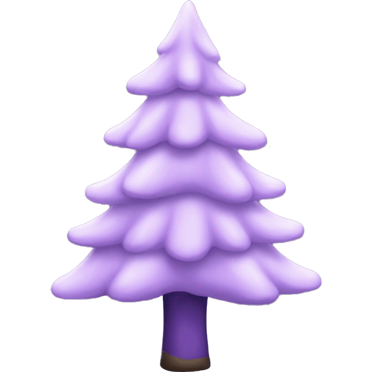 Lilac Christmas tree emoji