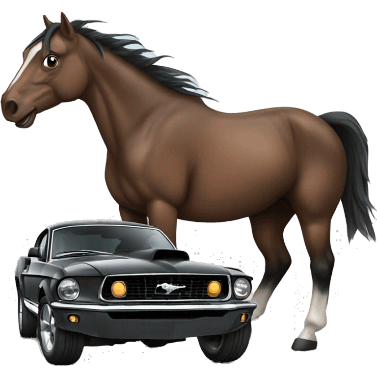 Mustang Ford dark horse emoji