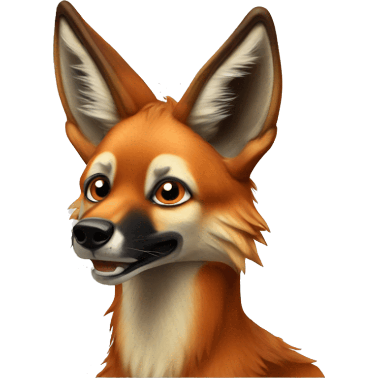 Maned wolf emoji