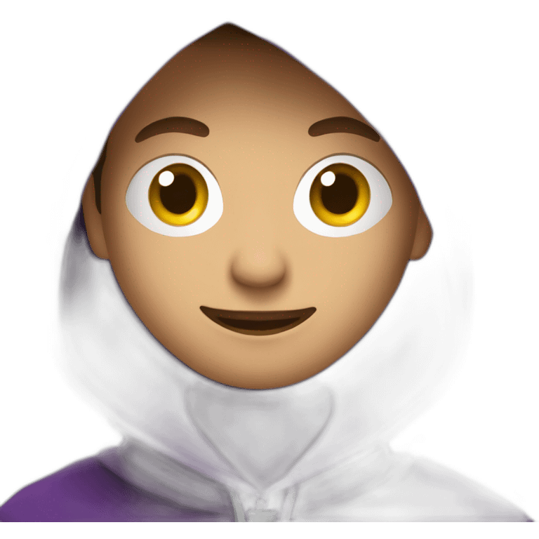 hacker with purple cloak emoji