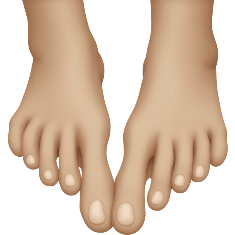 Human foot with webbed toe emoji