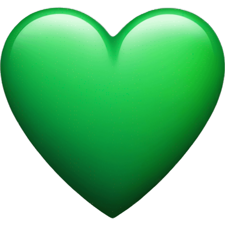 A green heart that says brat in black words emoji