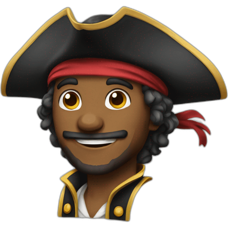 a happy pirate emoji