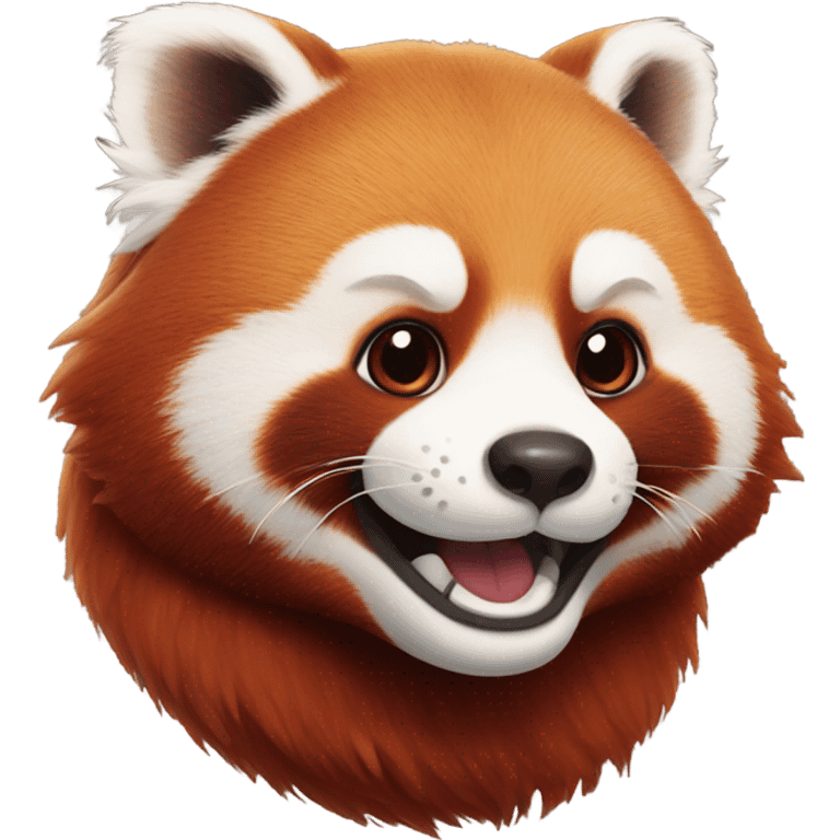 Happy red panda  emoji