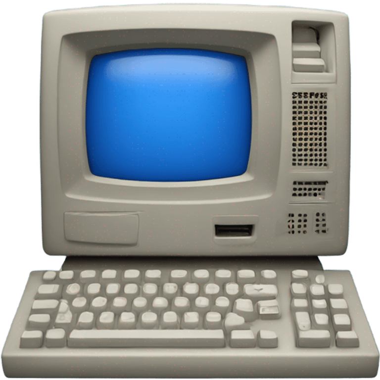 Old computer blue escreen emoji