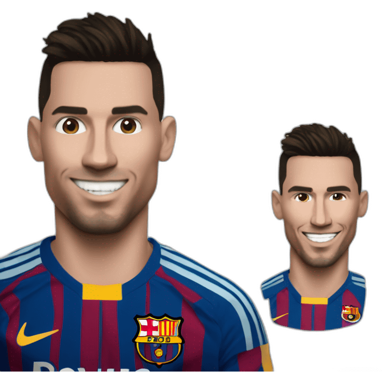 Ronaldo sur messi emoji