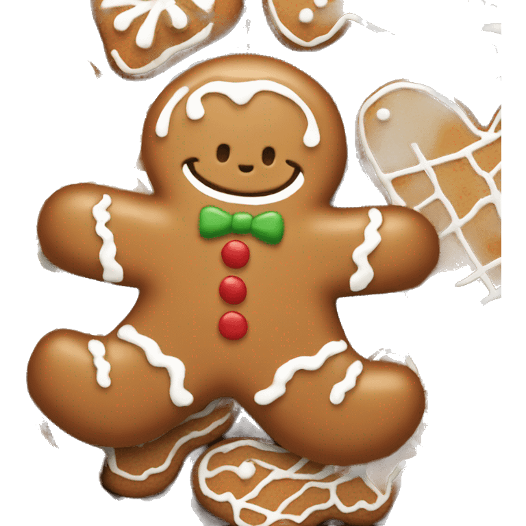 Gingerbread man emoji