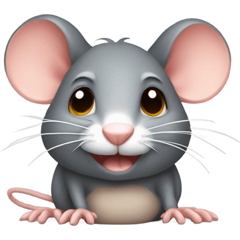 Crusty rat cute emoji