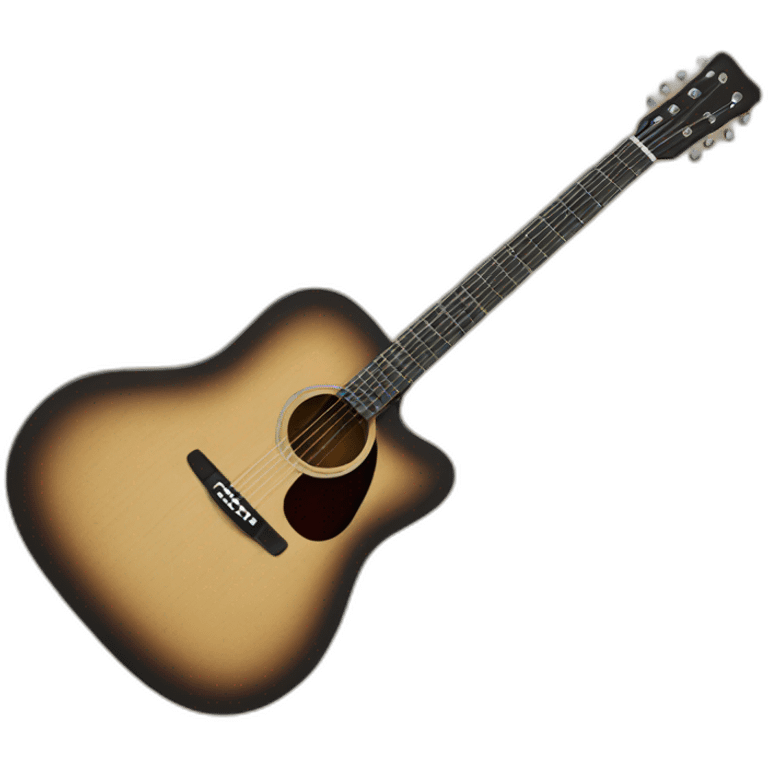 Acoustic fender guitar emoji