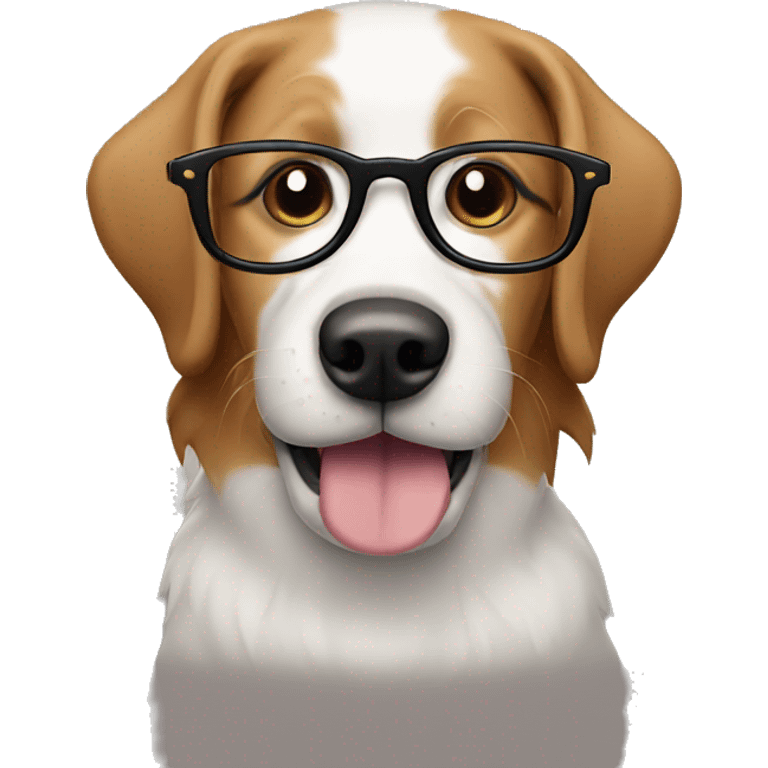 dog in glasses emoji