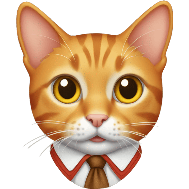 Orange tabby cat wearing lederhosen  emoji