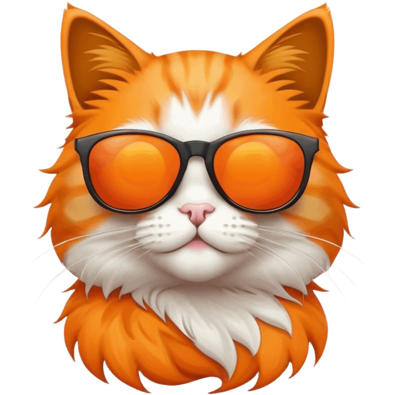 Cat wearing sunglasses emoji