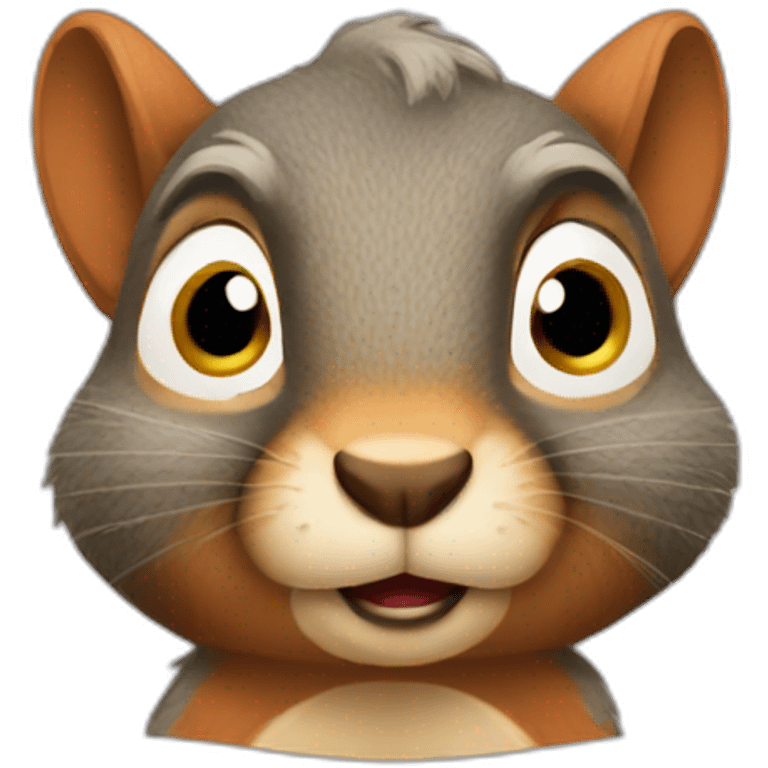 Heavily Disappointed Squirrel emoji