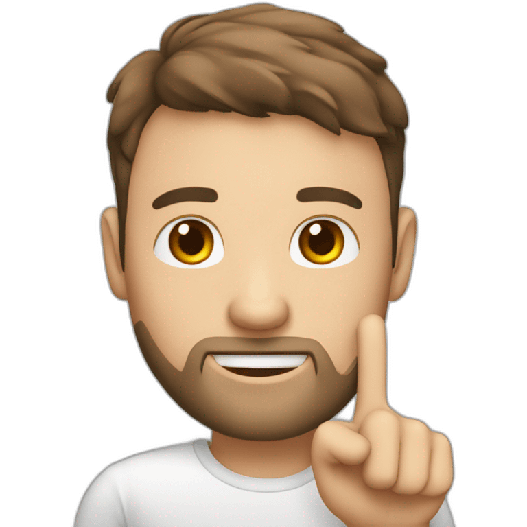 homme avec un panneau dans la main avec écrit RATIO emoji