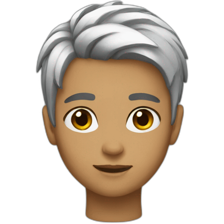 Cool short hair emoji