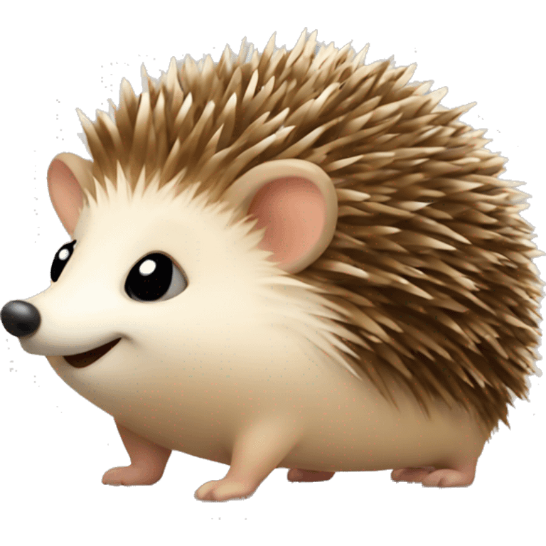 hedgehog with new year vibe emoji