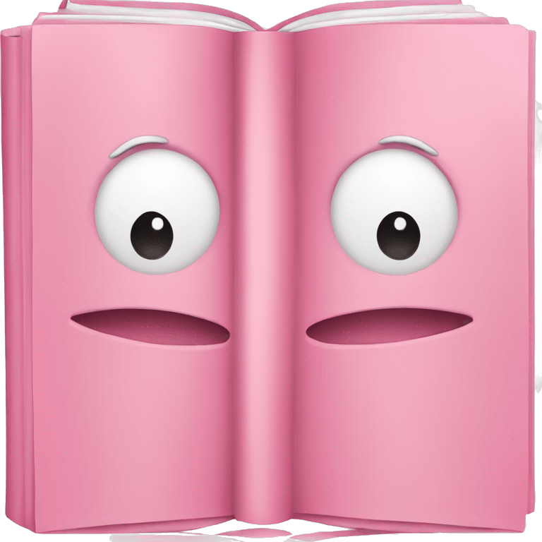 Books baby pink emoji