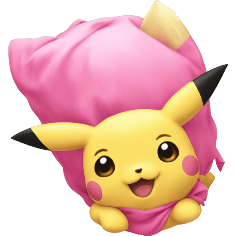 Pickachu pink emoji