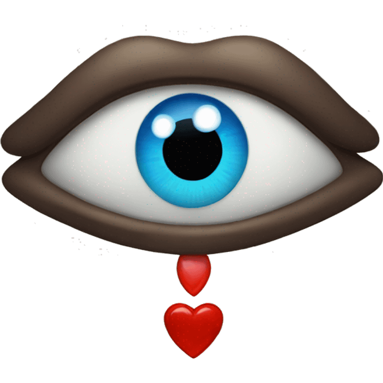 Heart evil eye emoji