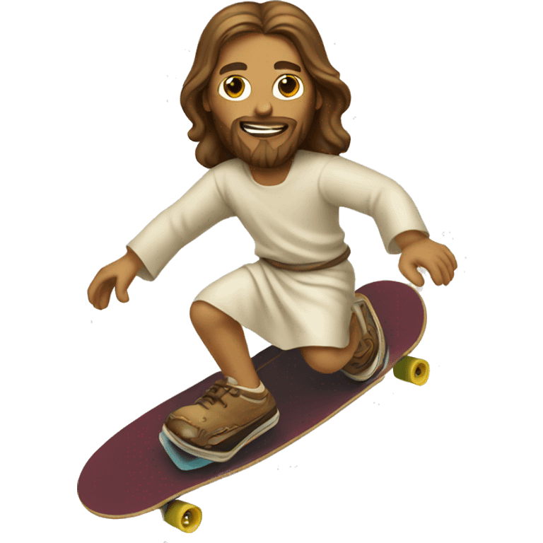 jesus on a skateboard emoji