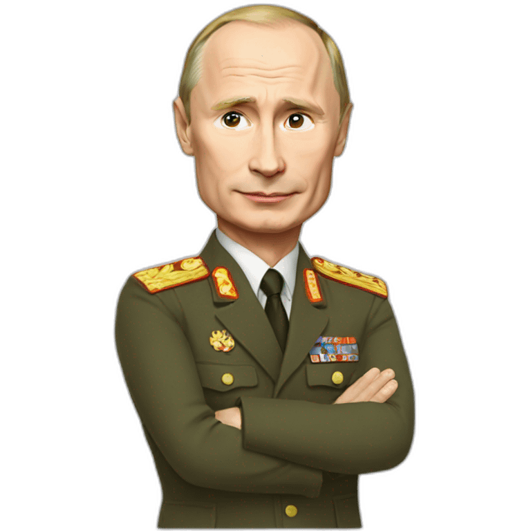 Putin with love emoji