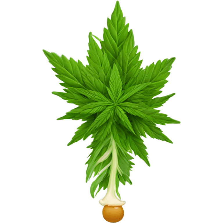 A marijuana salad emoji