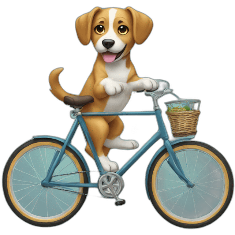 Dog on a bicycle  emoji