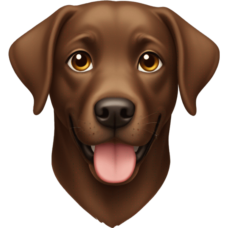 Brown Labrador Girl emoji