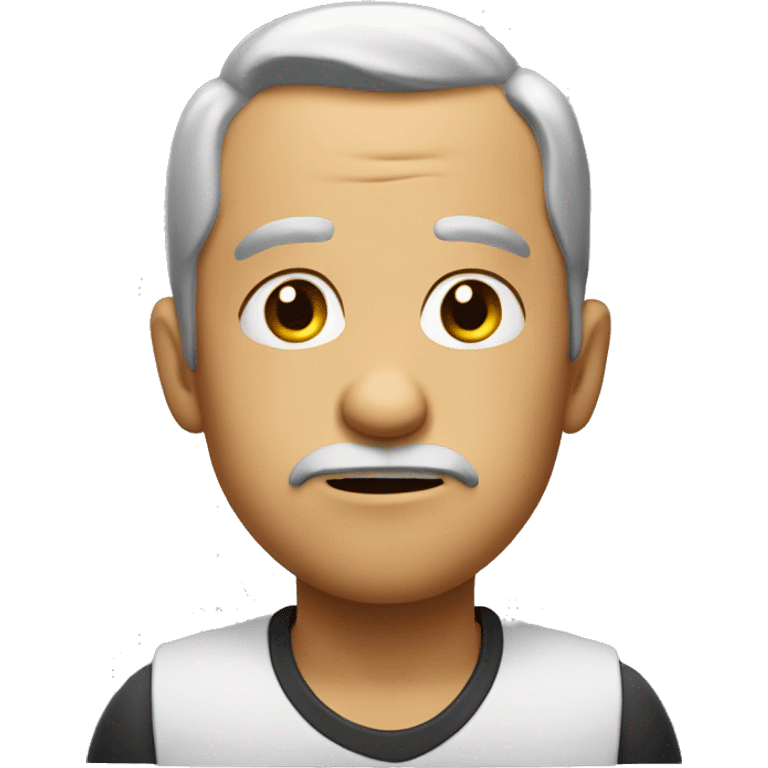 a desperate-looking character emoji