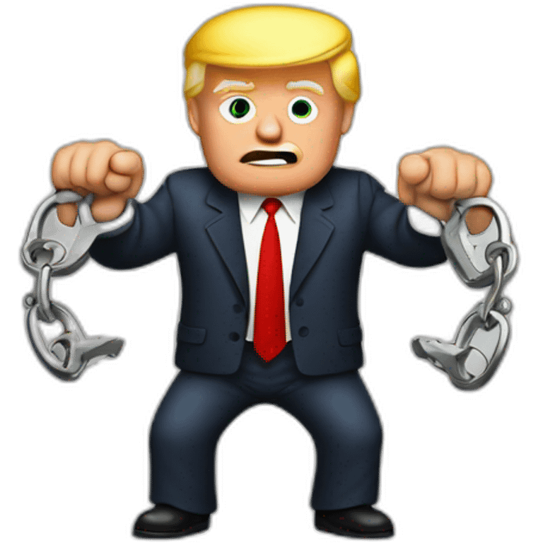 trump-in-handcuffs emoji