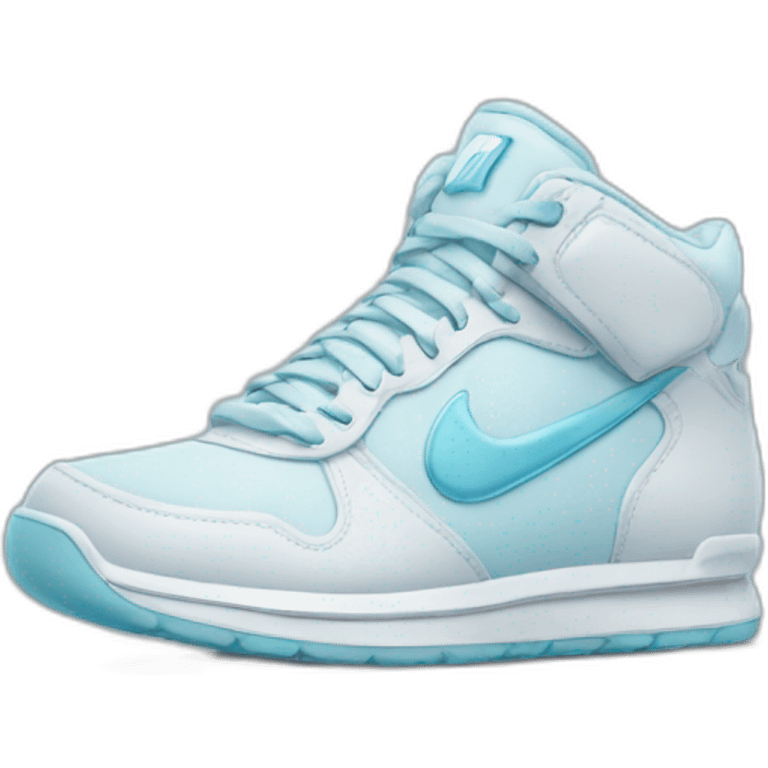 icy emoji with nike sneakers emoji