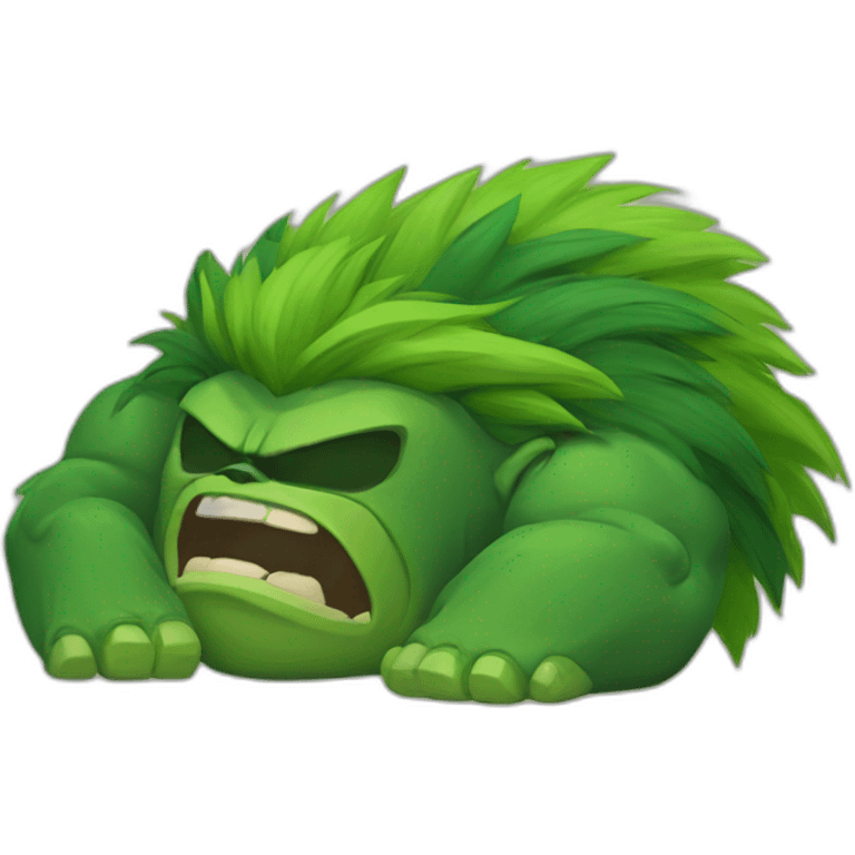 Blanka sleeping emoji