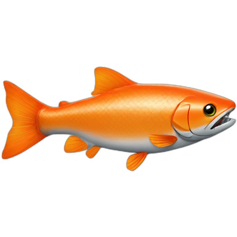 robotic orange salmon emoji